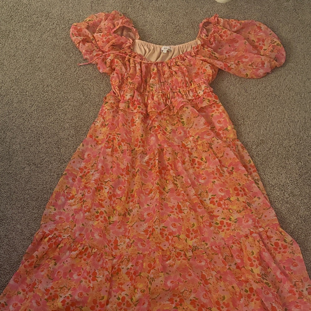 URBAN OUTFITTERS NSR Pink Floral Dress